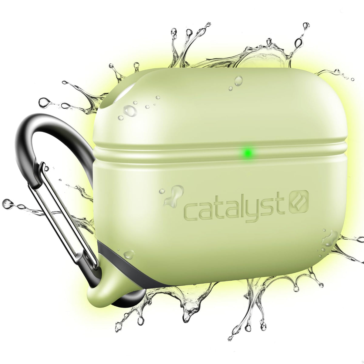 Catalyst AirPods Pro 3 case waterproof IP67 protects against rain and splashes.