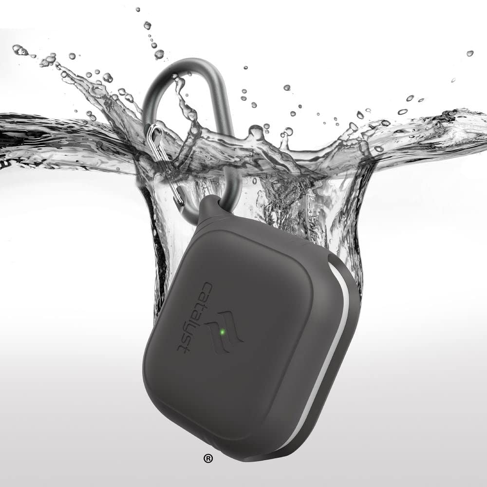 Catalyst attached carabiner clipped to bag for secure portability
