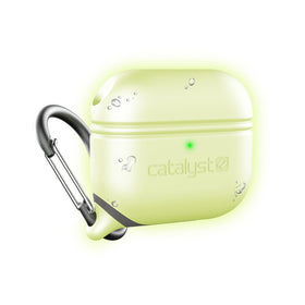 Catalyst front view showing snug AirPods 3 fit and clean protection