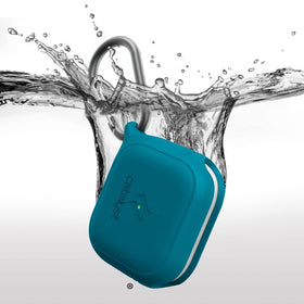 Catalyst aluminum carabiner clipped to backpack for travel convenience