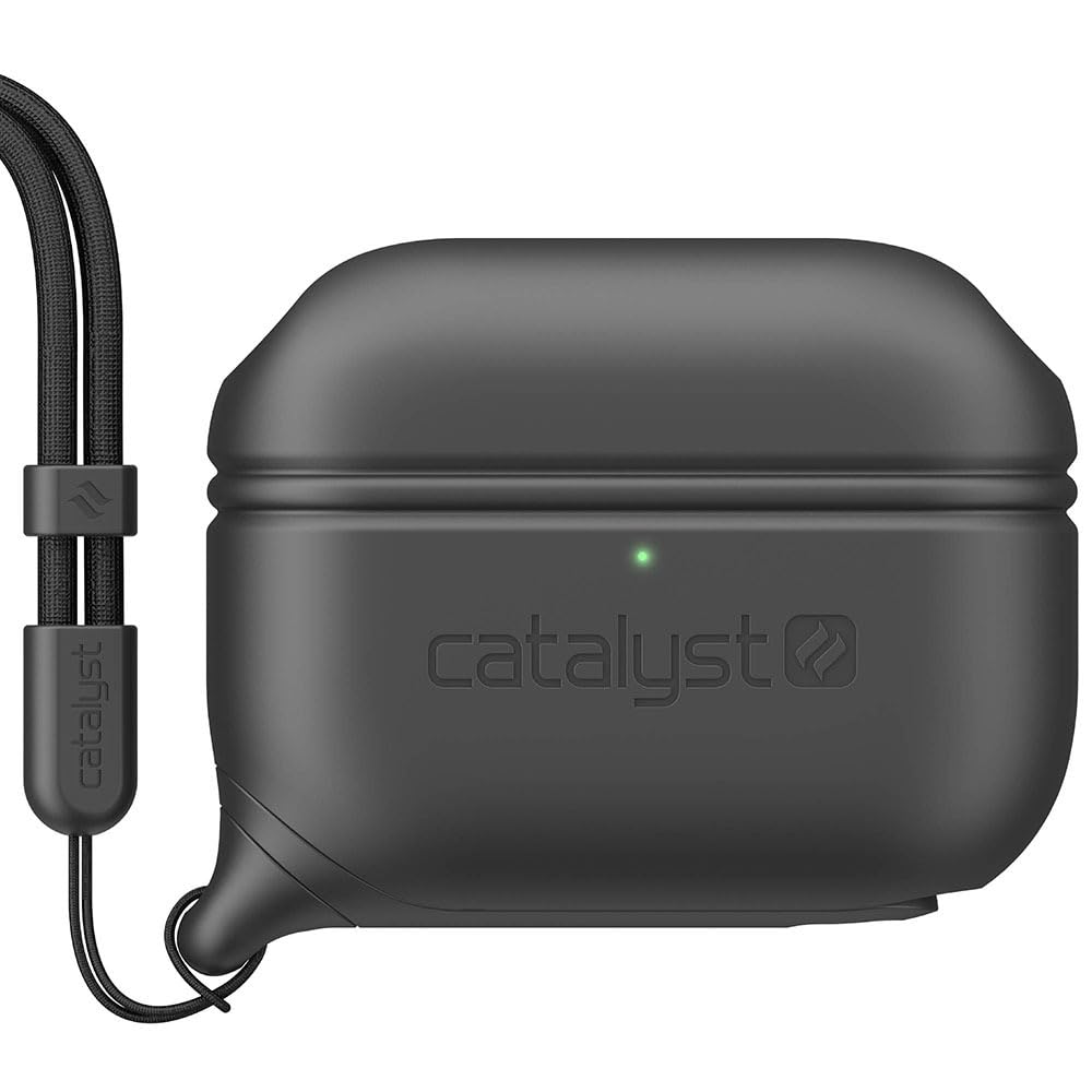 Catalyst front view of AirPods Pro case showing protective fit and style benefit