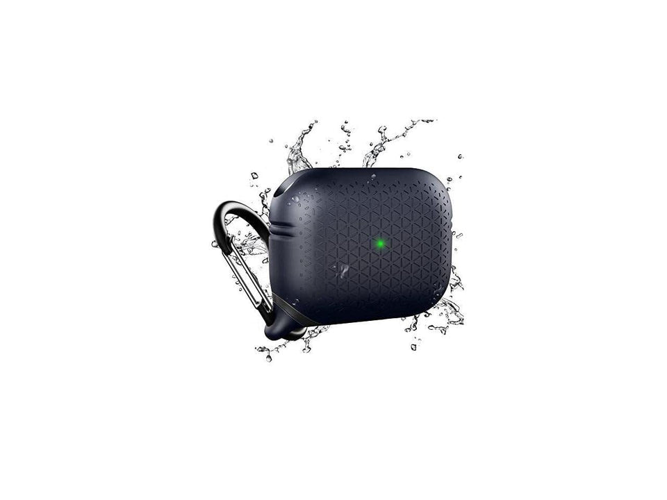 Catalyst front view with carabiner showing rugged protection and easy carry