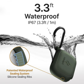 Catalyst clipped to backpack with carabiner for secure transport benefit