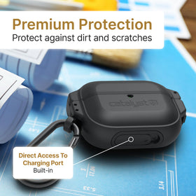 Catalyst locking latch closeup providing secure closure and peace of mind