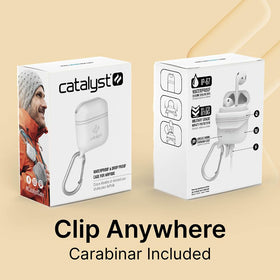 Catalyst in commuter setting showing protection and convenience on the go