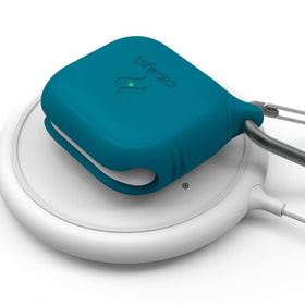 Catalyst open one-piece case holding AirPods 3 for secure storage benefit