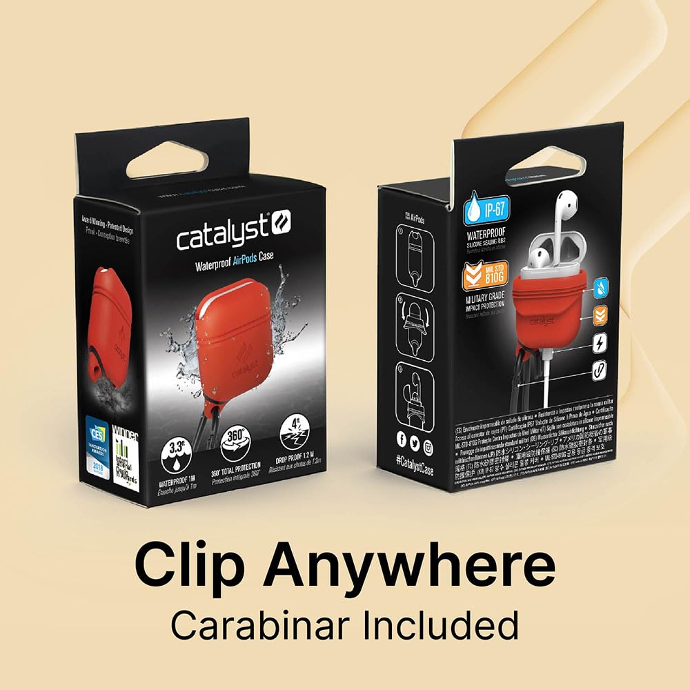 Catalyst open lid revealing hinge and status light access benefit