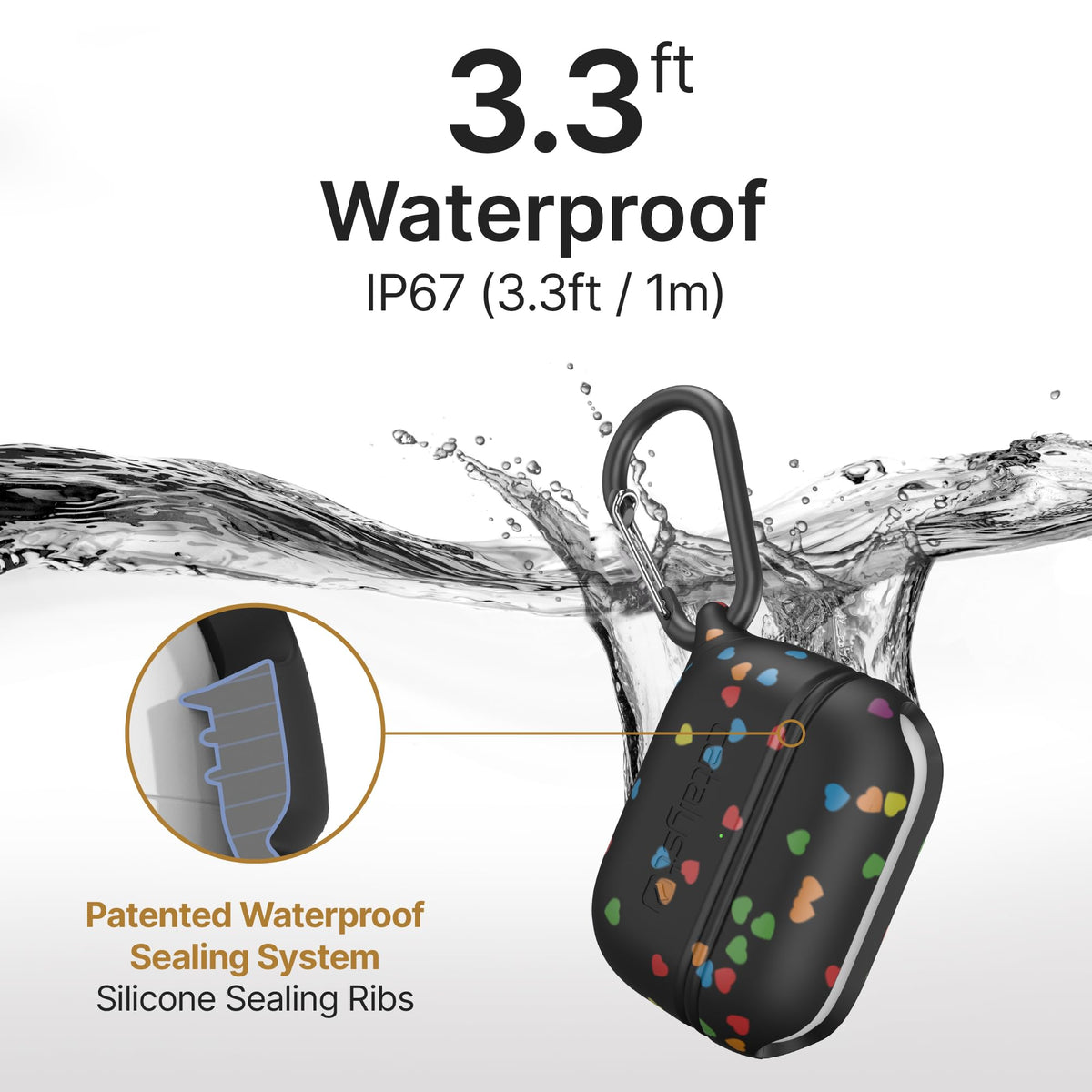 Catalyst case on Qi pad demonstrating wireless charging compatibility benefit