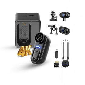 Catchallway 4K mini body camera front view for immersive POV recording