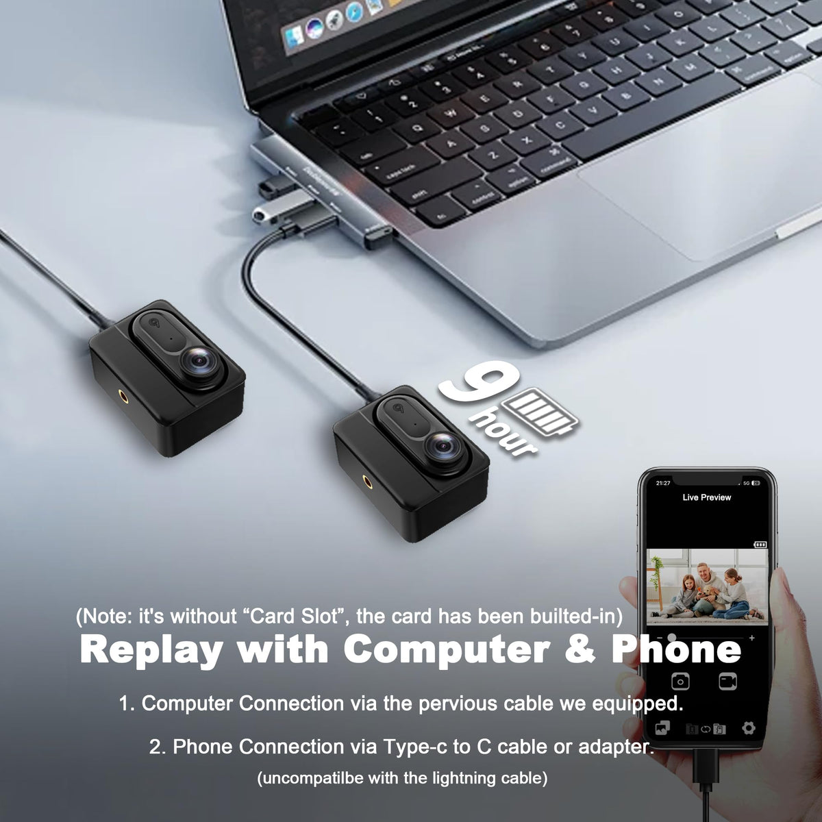 Catchallway wireless file transfer via Wi-Fi and USB-C.