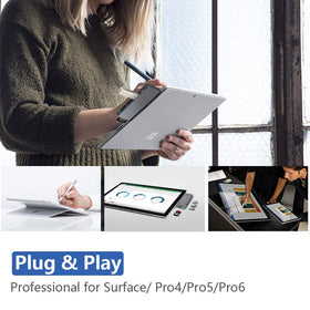 Cateck Surface Pro Dock full setup expands ports for keyboards and peripherals