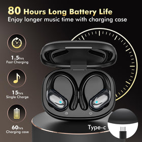 Catitru BX17 ergonomic earhooks provide secure, comfortable fit during workouts.