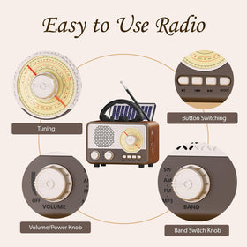 Caulikine outdoor-ready radio suited for camping or picnics