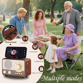 Caulikine radio with extendable antenna illustrating strong signal reception