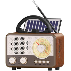 Caulikine portable radio top view with built-in phone stand for hands-free viewing