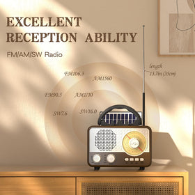 Caulikine radio solar panel highlighting eco-friendly outdoor power for long listening