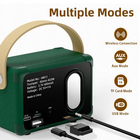 Caulikine speaker supports AUX TF USB for versatile playback