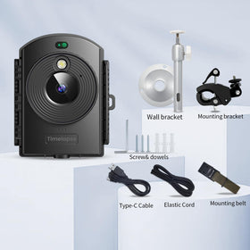 Caupureye Time Lapse Camera includes 64GB SD card for immediate storage