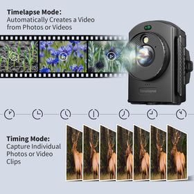 Caupureye Time Lapse Camera battery-powered setup enabling flexible long-term shoots
