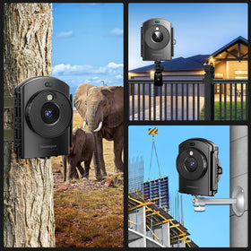 Caupureye Time Lapse Camera mounted at construction site for project progress timelapse