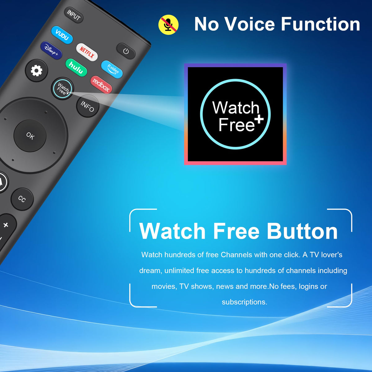 Cawphestic in-use shot controlling VIZIO TV for immediate functionality