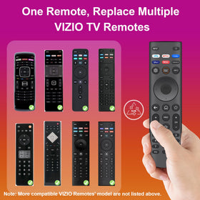 Cawphestic remote on couch in front of TV showing effortless streaming control