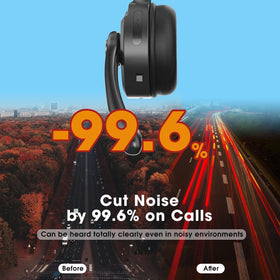 Caymuller close-up of 330° boom microphone capturing clear voice in noisy environments