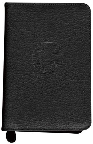 Catholic Book Publishing Corp. black leather zipper case for missals keeps Liturgy of the Hours organized while traveling.