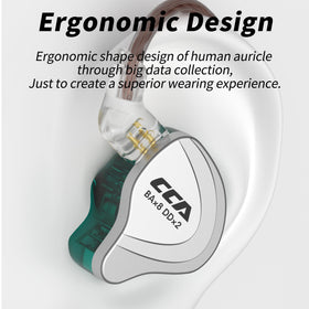 CCA C10 in ear fit lifestyle image demonstrating secure comfort