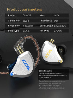 CCA C12 used by musician on stage showing reliable monitoring during performance