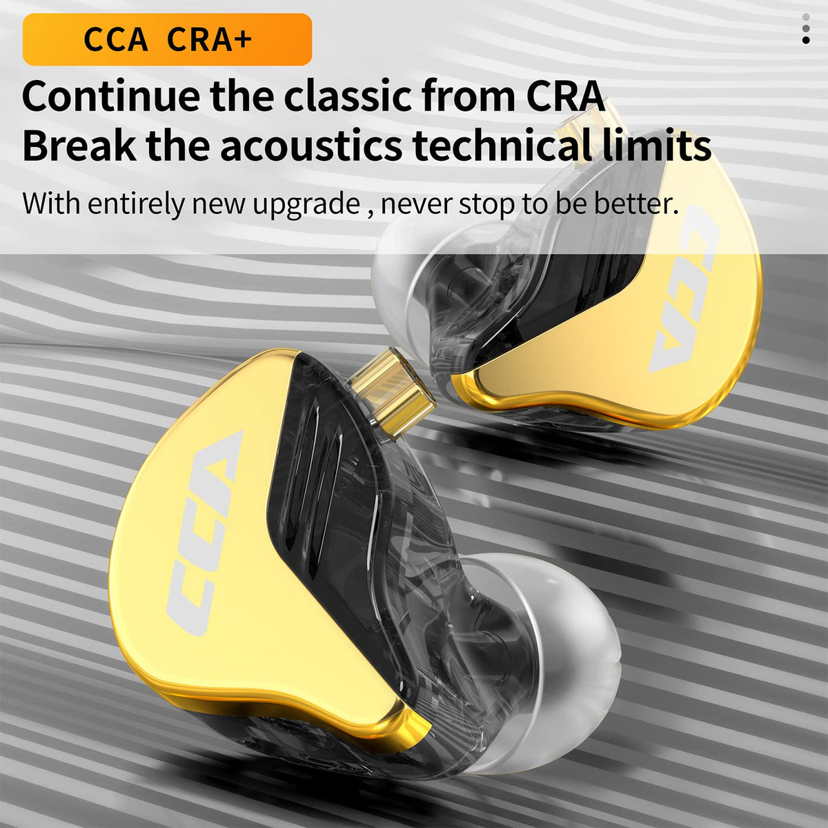 CCA CRA+ ultra-thin diaphragm highlights detailed mids and highs