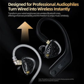 CCA KZ AN01 earhook side profile demonstrating secure fit for activities