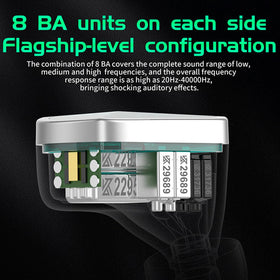 CCA KZ AS16 PRO Bluetooth upgrade option offers wireless versatility.
