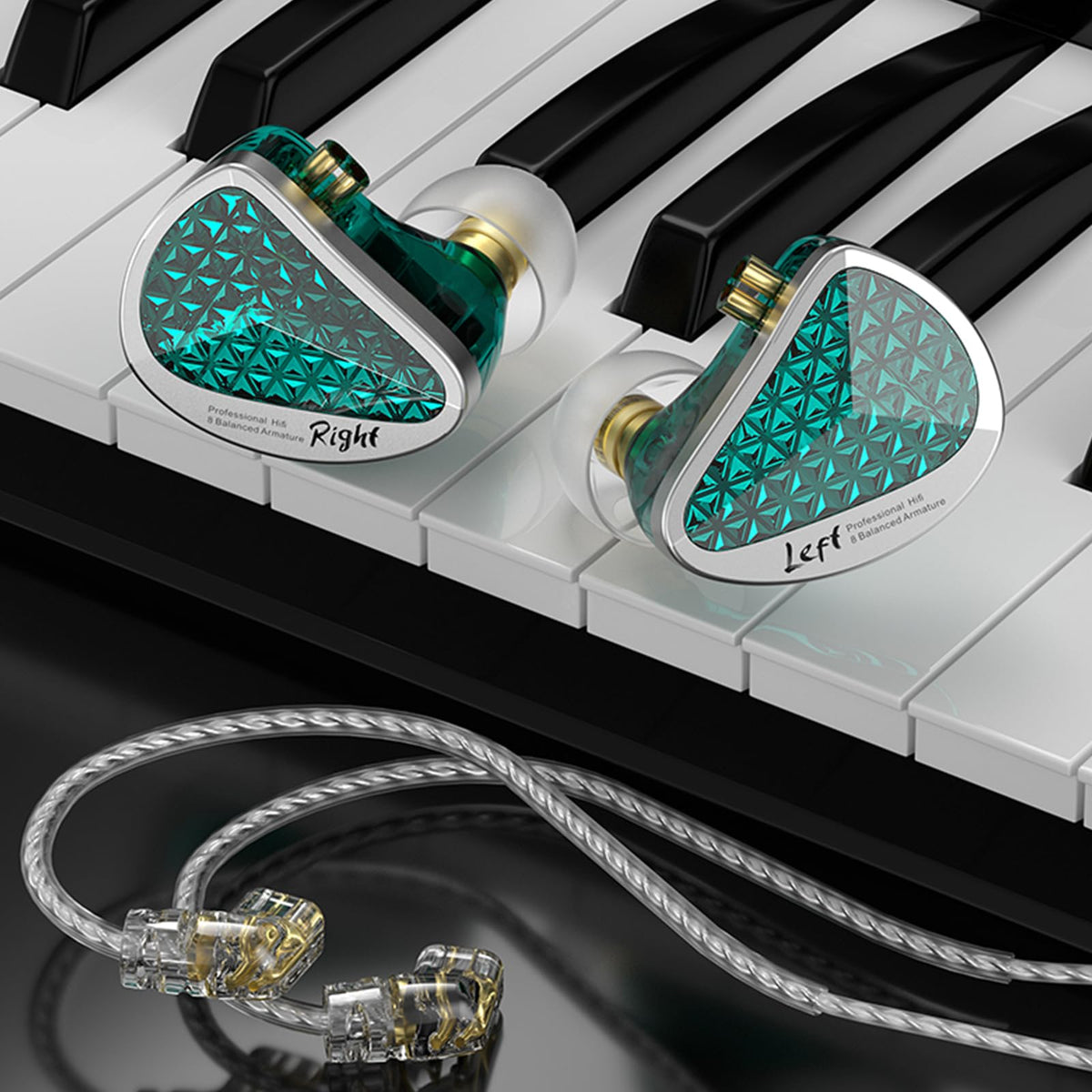 CCA KZ AS16 PRO three-way crossover design enables seamless tri-band playback.
