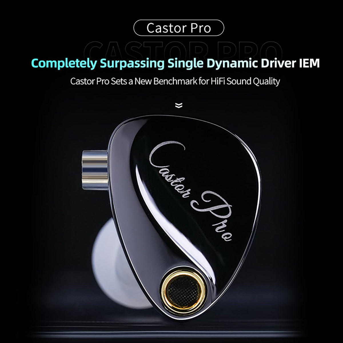 CCA KZ Castor Pro rear shell highlighting durable build and stability benefit
