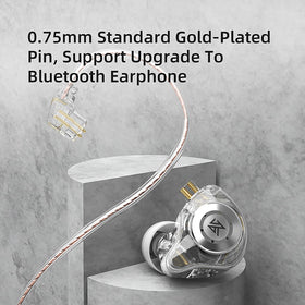 CCA KZ EDX Pro three ear tip sizes improve fit and isolation.
