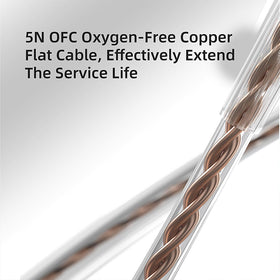 CCA KZ EDX Pro 125 cm flat cable offers flexible movement