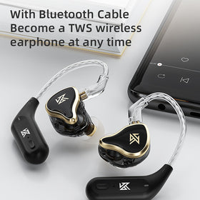 CCA KZ ZAS ergonomic fit with noise isolation close-up.