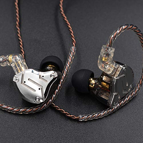 CCA KZ ZS10 Pro cable slot protection detail emphasizing reinforced pins for increased durability