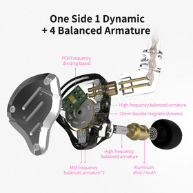 CCA KZ ZS10 Pro faceplate detail highlighting aluminum alloy finish and premium styling