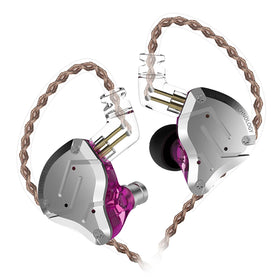 CCA KZ ZS10 Pro front view showing metal faceplate and ergonomic shape for durable look