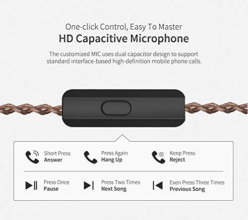 CCA KZ ZS10 Pro inline mic and remote on cable for hands-free control