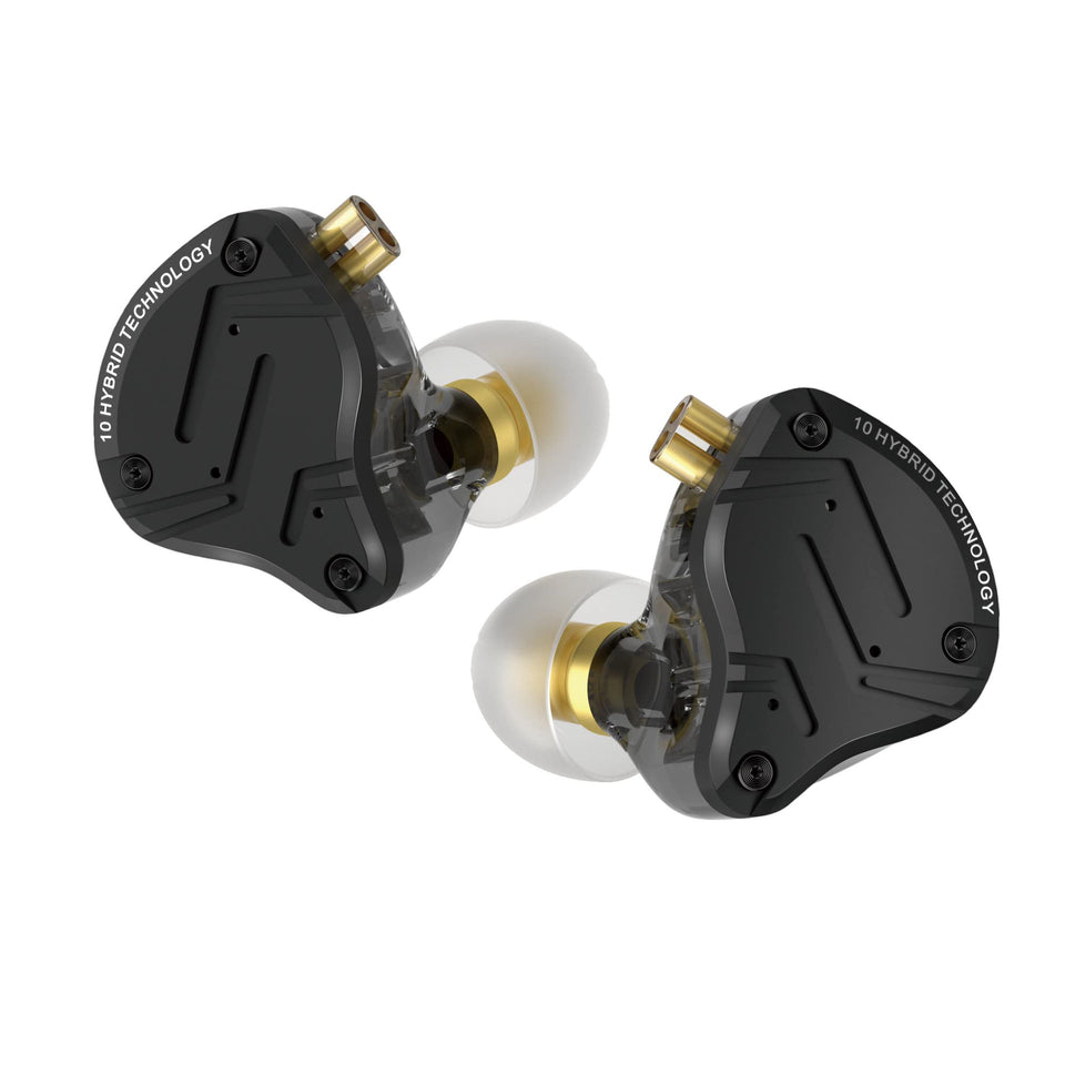 CCA KZ ZS10 PRO X front view showing premium finish and clear soundstage benefit