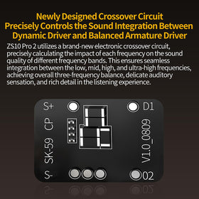 CCA stylized frequency response visual showing wide 20–40kHz range for detailed audio