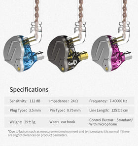 CCA KZ ZSN Pro high-fidelity sound for accurate music reproduction