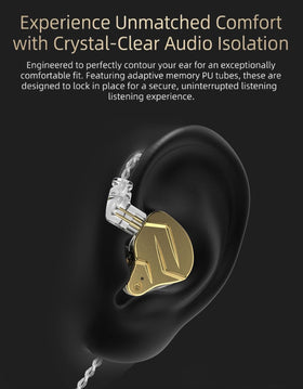 CCA KZ accessory layout with tips and case emphasizing customization and convenience benefit