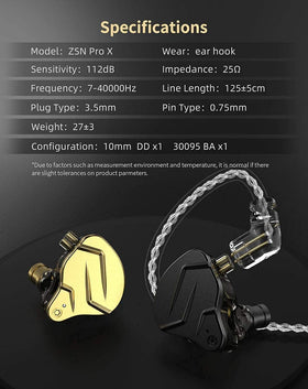 CCA KZ ZSN Pro X packaging and included eartips showing ready-to-use convenience benefit