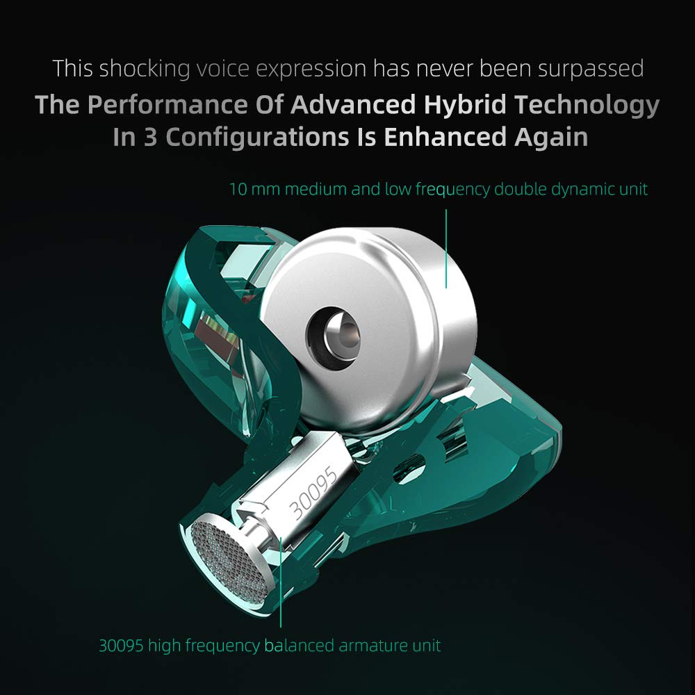 CCA KZ ZST X ergonomic fit provides comfortable wear and solid noise isolation.