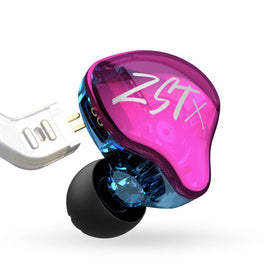 CCA KZ ZST X premium silver-plated cable reduces transmission loss for cleaner audio.