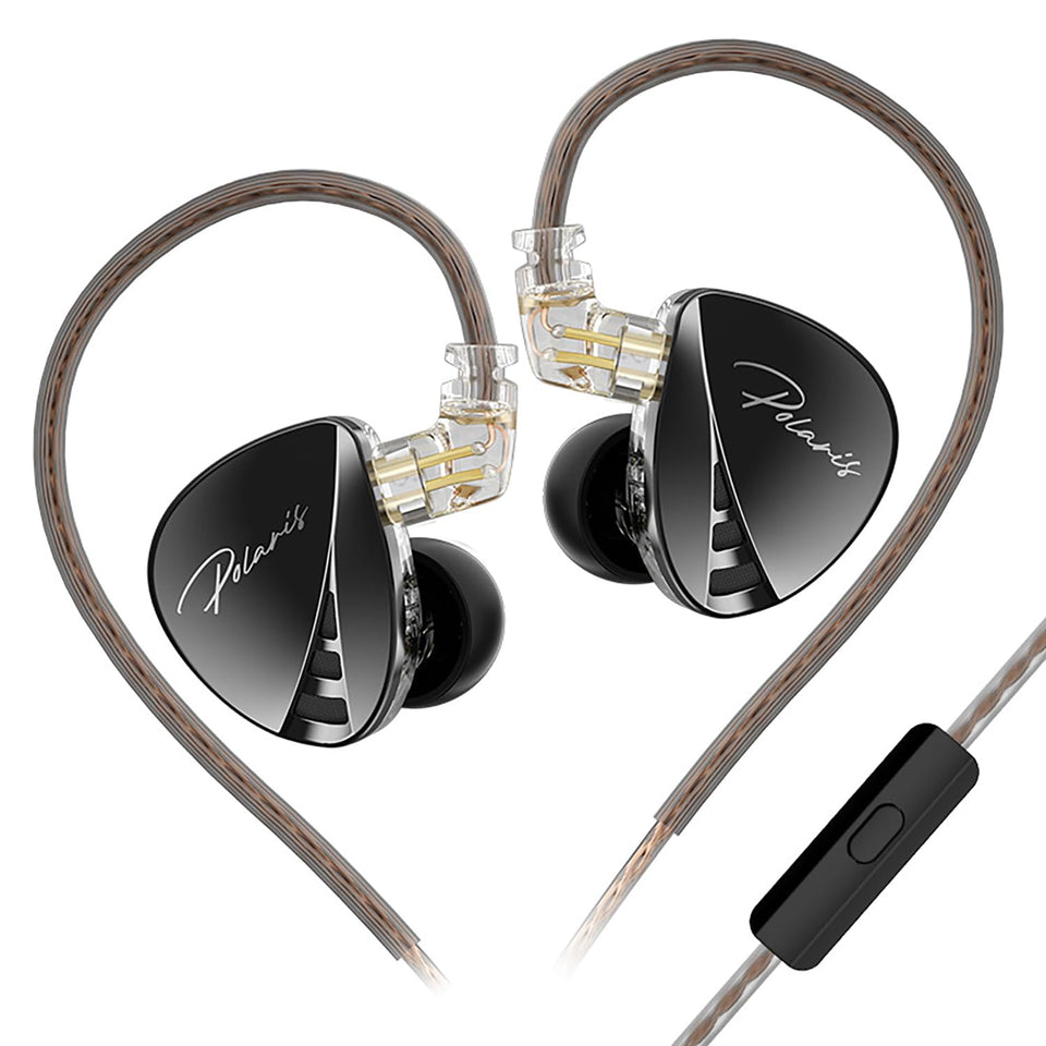 CCA Polaris dual-cavity driver close-up showing rich bass and detailed highs.